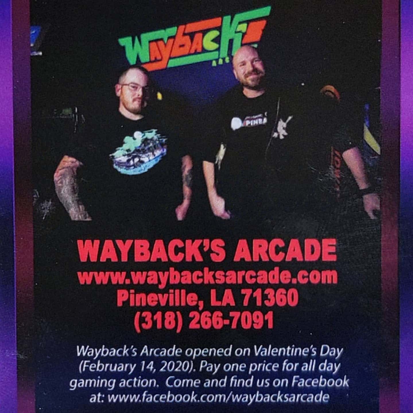 Wayback's Arcade Explore Alexandria Pineville Louisiana