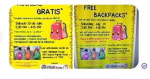 Free Backpacks/ mochilas gratis