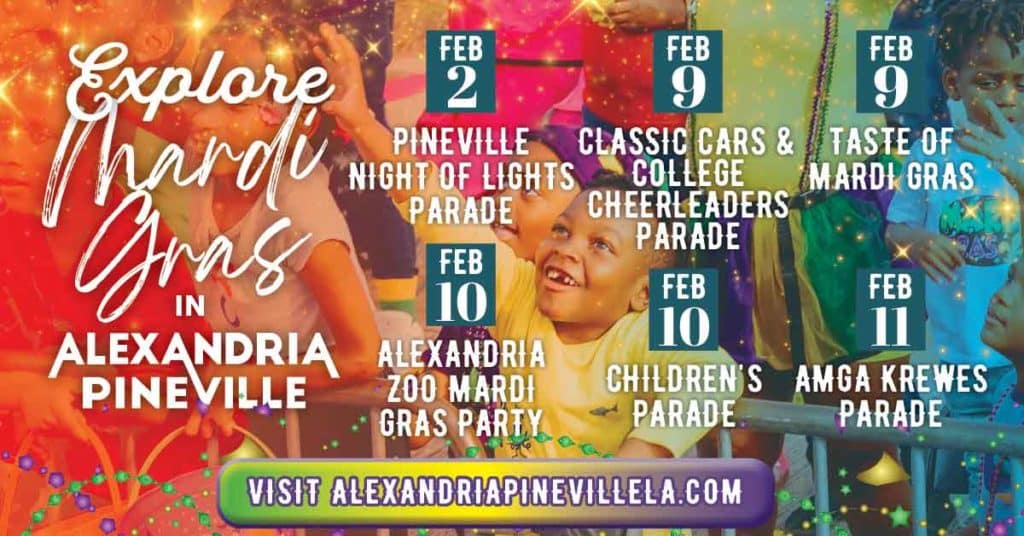 Alexandria and Pineville Mardi Gras Events