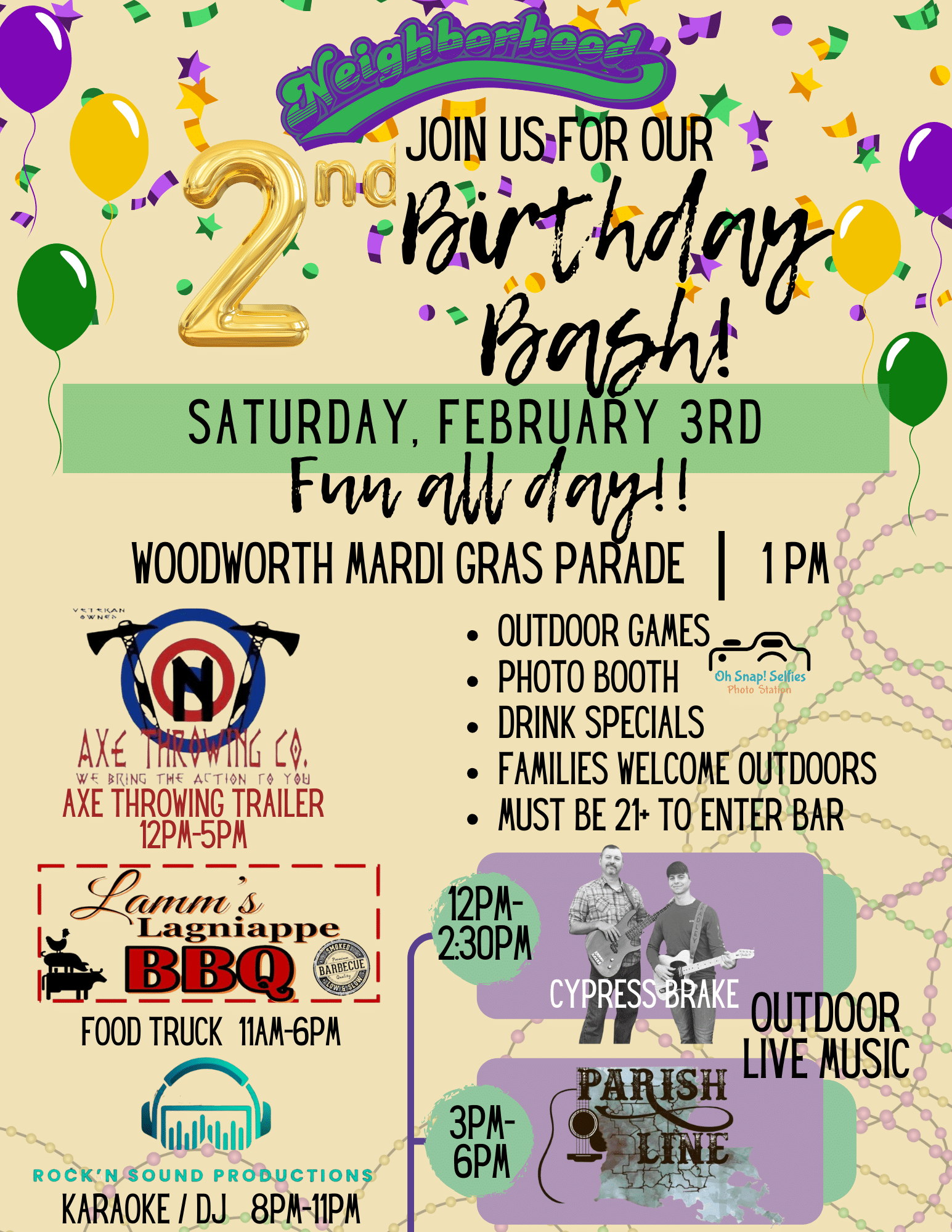neighborhood-drinks-2nd-birthday-bash-explore-alexandria-pineville