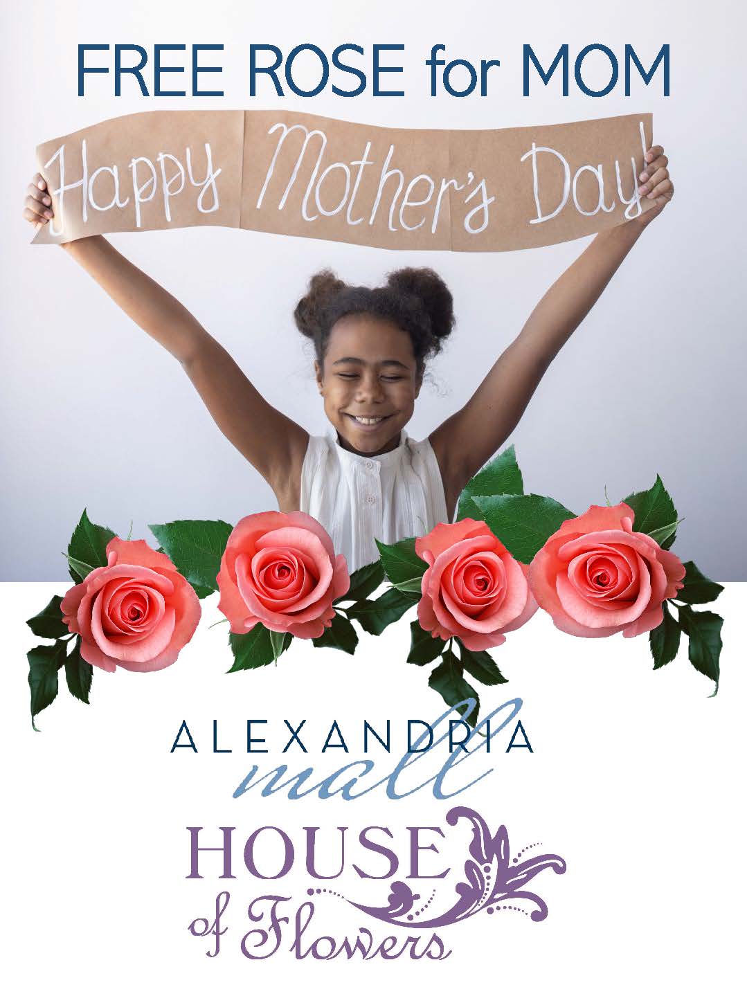 Free rose stem for MOM Explore Alexandria Pineville Louisiana